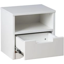 MILIBOO Table De Chevet Blanche Avec Rangements ANTONIN - Blanc -France MILIBOO Soldes 2022 52824061 3