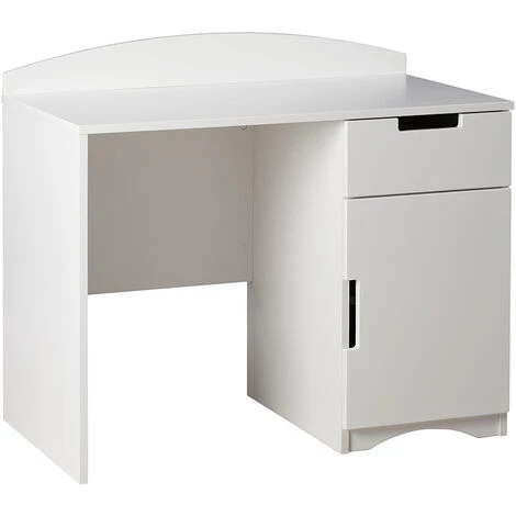 MILIBOO Bureau Enfant Avec Rangements Blanc ANTONIN - Blanc 4 MILIBOO Bureau Enfant Avec Rangements Blanc ANTONIN - Blanc – Image 2