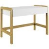 MILIBOO Bureau Scandinave Enfant Blanc Mat Et Chêne CELESTINE - Blanc Mat