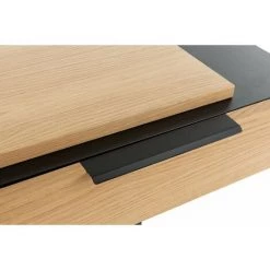 MILIBOO Bureau Plaqué Chêne Pieds Métal Noir L150 Cm SILKA - Chêne Clair Laqué 10 MILIBOO Bureau Plaqué Chêne Pieds Métal Noir L150 Cm SILKA - Chêne Clair Laqué -France MILIBOO Soldes 2022 53108142 4