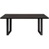 MILIBOO Table à Manger Industrielle Placage Chêne Noir Et Pieds En Métal Noir L180 Cm VALDA - Noir -France MILIBOO Soldes 2022 53630109 1