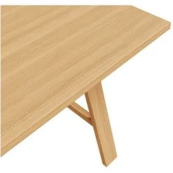 MILIBOO Table à Manger Placage Chêne L180 Cm SAULE - Chêne Clair -France MILIBOO Soldes 2022 53630114 3