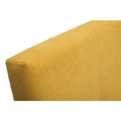 MILIBOO Tête De Lit Tissu Effet Velours Jaune Moutarde 160 Cm CLOVIS - Jaune Velours -France MILIBOO Soldes 2022 53651430 3