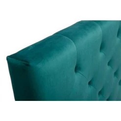 MILIBOO Tête De Lit Capitonnée En Velours Bleu Pétrole L160 Cm ENGUERRAND - Bleu Pétrole Velours -France MILIBOO Soldes 2022 53651433 3