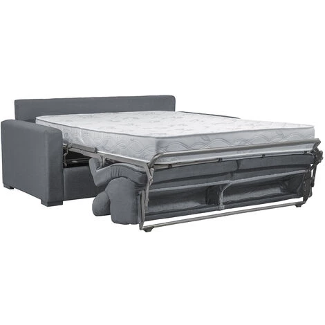 MILIBOO Canapé Convertible 3 Places Gris Anthracite Avec Matelas 18 Cm Et Têtières Ajustables NORO - Gris Foncé Mat 5 MILIBOO Canapé Convertible 3 Places Gris Anthracite Avec Matelas 18 Cm Et Têtières Ajustables NORO - Gris Foncé Mat – Image 3