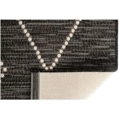 MILIBOO Tapis / Descente De Lit Pour L'intérieur Et L'extérieur Noir Et Blanc 60 X 110 Cm ASMA - Noir -France MILIBOO Soldes 2022 54078411 3