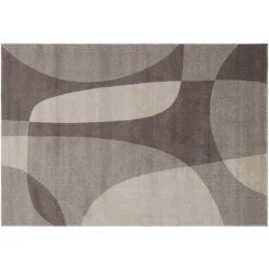 MILIBOO Tapis Beige Et Gris Avec Motif Graphique 200 X 290 Cm ARID - Beige Naturel