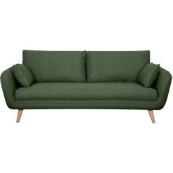 MILIBOO Canapé Scandinave 3 Places Kaki CREEP - Vert