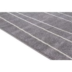 MILIBOO Tapis Rayé Gris Et Blanc 160 X 230 Cm LINE - Gris Clair -France MILIBOO Soldes 2022 54444027 3