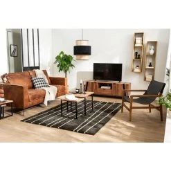 MILIBOO Tapis Rayé Gris Et Blanc 160 X 230 Cm LINE - Gris Clair -France MILIBOO Soldes 2022 54444027 4