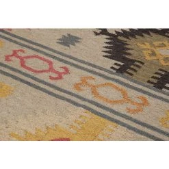 MILIBOO Tapis Kilim Tissé à La Main En Laine Et Coton 160 X 230 Cm SAUK - Taupe -France MILIBOO Soldes 2022 54815843 3