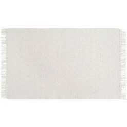 MILIBOO Tapis En Laine Et Coton Tissé à La Main 160 X 230 Cm DENALI - Blanc