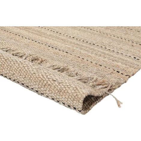 MILIBOO Tapis Naturel En Jute Tissé Main 170 X 230 Cm CASTAVI - Naturel Foncé 5 MILIBOO Tapis Naturel En Jute Tissé Main 170 X 230 Cm CASTAVI - Naturel Foncé – Image 3