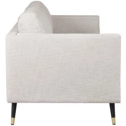 MILIBOO Canapé 2 Places Tissu Chiné Beige Cappucino STING - Beige Naturel -France MILIBOO Soldes 2022 54851335 3