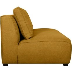 MILIBOO Chauffeuse Double Design En Tissu Jaune Cumin PLURIEL - Jaune -France MILIBOO Soldes 2022 55075626 3