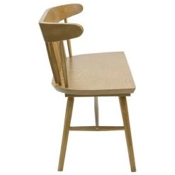 MILIBOO Banc à Barreaux Finition Chêne DARIA - Chêne Clair -France MILIBOO Soldes 2022 55479156 3