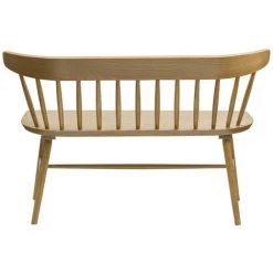 MILIBOO Banc à Barreaux Finition Chêne DARIA - Chêne Clair -France MILIBOO Soldes 2022 55479156 4