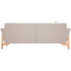 MILIBOO Canapé Scandinave 3 Places Tissu Effet Velours Texturé Beige Et Frêne ASAKO - Beige Naturel Velours 10 MILIBOO Canapé Scandinave 3 Places Tissu Effet Velours Texturé Beige Et Frêne ASAKO - Beige Naturel Velours -France MILIBOO Soldes 2022 55551475 4