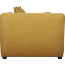 MILIBOO Module D'angle Gauche Pour Canapé En Tissu Jaune Cumin PLURIEL - Jaune -France MILIBOO Soldes 2022 55887805 3