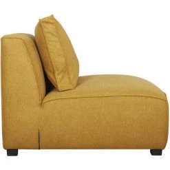 MILIBOO Chauffeuse Design En Tissu Jaune Cumin PLURIEL - Jaune -France MILIBOO Soldes 2022 55887808 3