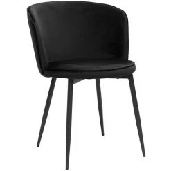 MILIBOO Chaises Design En Velours Noir (lot De 2) SERIF - Noir Velours -France MILIBOO Soldes 2022 56263129 3