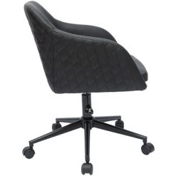 MILIBOO Fauteuil De Bureau Design Noir DOUG - Noir -France MILIBOO Soldes 2022 56546580 3