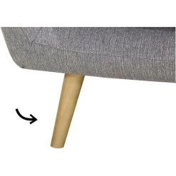 MILIBOO Pieds Finition Bois Clair (lot De 4) OLAF - Chêne Clair