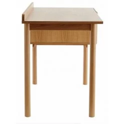 MILIBOO Bureau Vintage En Bois Finition Chêne Avec Caisson En Cannage Naturel L130 Cm ANTIK - Chêne Clair -France MILIBOO Soldes 2022 57125042 3