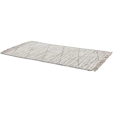 MILIBOO Tapis Blanc Berbère à Motifs L60 X L110 Cm BADILA - Naturel 4 MILIBOO Tapis Blanc Berbère à Motifs L60 X L110 Cm BADILA - Naturel – Image 2