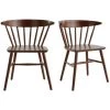 MILIBOO Chaises à Barreaux Finition Noyer (lot De 2) DARIA - Noyer