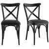MILIBOO Chaises Bistrot En Bois Noir (lot De 2) MARCEL - Noir 2 MILIBOO Chaises Bistrot En Bois Noir (lot De 2) MARCEL - Noir -France MILIBOO Soldes 2022 57325129 1