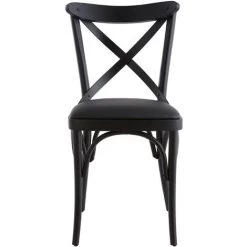MILIBOO Chaises Bistrot En Bois Noir (lot De 2) MARCEL - Noir -France MILIBOO Soldes 2022 57325129 2