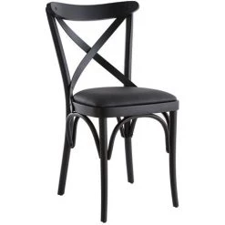 MILIBOO Chaises Bistrot En Bois Noir (lot De 2) MARCEL - Noir -France MILIBOO Soldes 2022 57325129 3