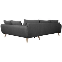MILIBOO Canapé D'angle Droit Scandinave 5 Places Gris Anthracite CREEP - Gris Anthracite -France MILIBOO Soldes 2022 57330374 4