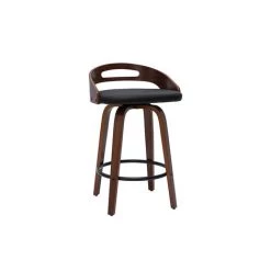 MILIBOO Tabourets De Bar Design Bois Foncé Et Polyuréthane Noir 65cm (lot De 2) MANO - Noir 8 MILIBOO Tabourets De Bar Design Bois Foncé Et Polyuréthane Noir 65cm (lot De 2) MANO - Noir -France MILIBOO Soldes 2022 57536474 3