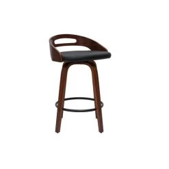 MILIBOO Tabourets De Bar Design Bois Foncé Et Polyuréthane Noir 65cm (lot De 2) MANO - Noir 9 MILIBOO Tabourets De Bar Design Bois Foncé Et Polyuréthane Noir 65cm (lot De 2) MANO - Noir -France MILIBOO Soldes 2022 57536474 4