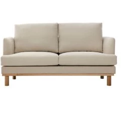 MILIBOO Canapé Scandinave Beige 2 Places HOBART - Beige Naturel