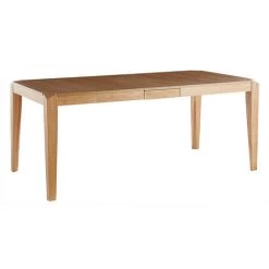 MILIBOO Table à Manger Extensible Placage Frêne Et Hévéa Massif L150-180 Cm BOLLY - Frêne -France MILIBOO Soldes 2022 58192144 3