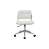 MILIBOO Chaise De Bureau Pivotante Blanc Et Bois Clair ARAMON - Bois Clair / Blanc -France MILIBOO Soldes 2022 58192151 1