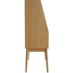 MILIBOO Bureau Secrétaire Avec Plateau Rabattable Finition Chêne GABIN - Chêne Clair -France MILIBOO Soldes 2022 58192154 4