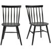 MILIBOO Chaises à Barreaux Noir Mat (lot De 2) COLBERT - Noir Carbone Mat