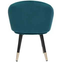 MILIBOO Chaises Design Velours Bleu Pétrole Pieds Métal Noir Doré (lot De 2) BRIZO - Bleu Pétrole Velours -France MILIBOO Soldes 2022 58613067 4