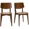 MILIBOO Chaises Vintage En Bois Foncé (lot De 2) AVEA - Noyer -France MILIBOO Soldes 2022 58613073 1
