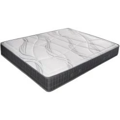 MILIBOO Matelas 140 X 200 Avec Mousse à Mémoire De Forme 24 Cm JIMY - Bleu Foncé