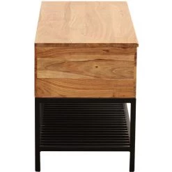 MILIBOO Banc D'entrée Industriel Avec Coffre De Rangement Acacia Massif Métal Noir SORG - Naturel 9 MILIBOO Banc D'entrée Industriel Avec Coffre De Rangement Acacia Massif Métal Noir SORG - Naturel -France MILIBOO Soldes 2022 59148283 4