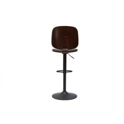 MILIBOO Tabouret De Bar Ajustable Noir Et Noyer BECK - Noyer / Noir -France MILIBOO Soldes 2022 59208559 4