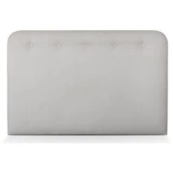 MILIBOO Tête De Lit Capitonnée En Tissu Effet Velours Beige L170 Cm TARA - Beige Naturel Velours