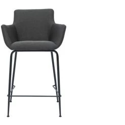 MILIBOO Tabourets De Bar En Tissu Gris Anthracite H65 Cm (lot De 2) CARLIE - Gris Foncé 7 MILIBOO Tabourets De Bar En Tissu Gris Anthracite H65 Cm (lot De 2) CARLIE - Gris Foncé -France MILIBOO Soldes 2022 59617835 2