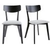 MILIBOO Chaises Vintage Gris Et Bois Noir (lot De 2) THEMA - Noir 1 MILIBOO Chaises Vintage Gris Et Bois Noir (lot De 2) THEMA - Noir -France MILIBOO Soldes 2022 59618027 1