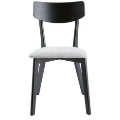 MILIBOO Chaises Vintage Gris Et Bois Noir (lot De 2) THEMA - Noir -France MILIBOO Soldes 2022 59618027 2